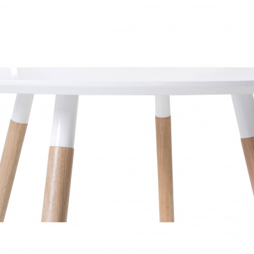 Stół do kuchni biały - 120 cm - stół do jadalni lub salonu - Azalea