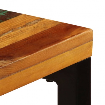 Stół jadalniany, 115x55x76 cm, drewno z odzysku i stal