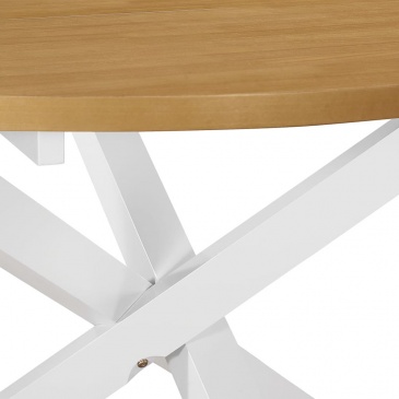 Stół jadalniany, biały, 120x75 cm, MDF