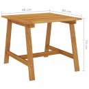 Stół jadalniany do ogrodu, 88x88x74 cm, lite drewno akacjowe