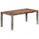 Stół jadalniany, szary, 180 x 90 x 76 cm, lite drewno sheesham