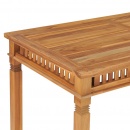 Stół ogrodowy, 120x65x80 cm, lite drewno tekowe