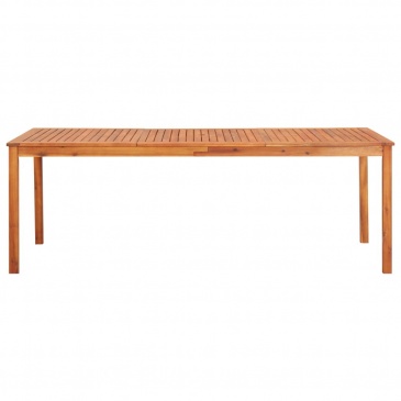 Stół ogrodowy, 215x90x74 cm, lite drewno akacjowe