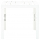Stół ogrodowy, biały, 78 x 78 x 72 cm, plastikowy