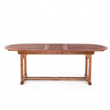 Stół ogrodowy drewniany 180/220 x 100 cm rozkładany Lucaniaso