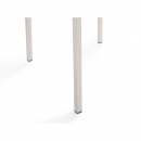 Stół szklany - do ogrodu - 220 cm - z 8 szarymi krzesłami - Efraim BLmeble