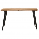 Stół z naturalnymi krawędziami, 140x60x75 cm, drewno akacjowe