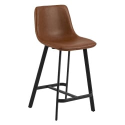 Stołek barowy oregon pu brandy low