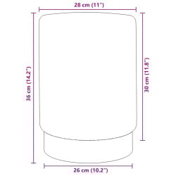 Stołek, brązowo-złoty, aksamit