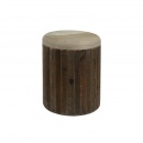 Stołek drewniany Begur 37x37x46 cm Miloo Home naturalny