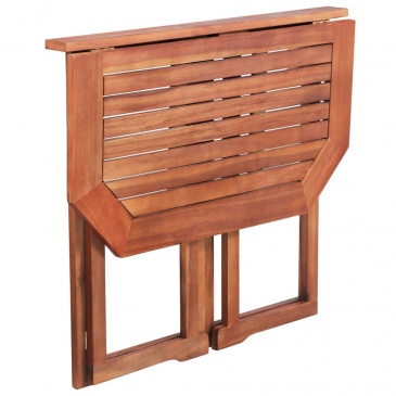 Stolik balkonowy z litego drewna akacjowego, 90x50x75 cm