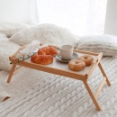 Stolik drewniany taca z nóżkami do łóżka pod laptopa komputer tablet śniadaniowy