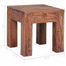 Stolik kawowy, 30x30x30 cm, lite drewno z odzysku