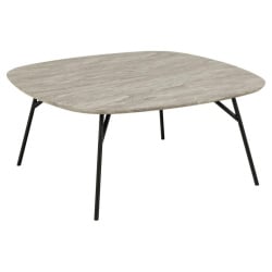 Stolik kawowy caracas 90x90cm szary  marmur