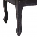 Stolik kawowy czarny 120x60x45 cm lite drewno mahoniowe