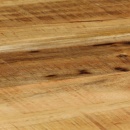 Stolik kawowy owalny surowe drewno mango i stal 100 cm