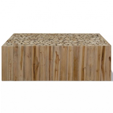 Stolik kawowy z drewna tekowego, 90 x 50 x 35 cm