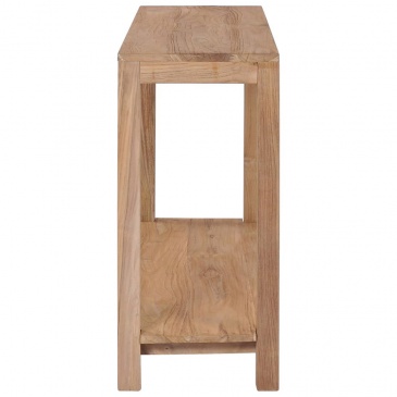 Stolik konsola, 120 x 35 x 75 cm, lite drewno tekowe