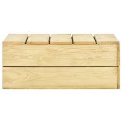 Stolik ogrodowy, 75x75x31 cm, impregnowane drewno sosnowe