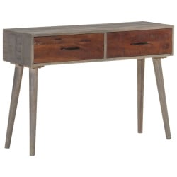 Stolik typu konsola, 110x35x75 cm, lite, surowe drewno mango Stolik typu konsola, 110x35x75 cm, lite, surowe drewno mango