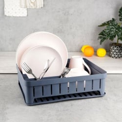 Suszarka na naczynia ociekacz do naczyń szara loft 39,8x31x12 cm Suszarka na naczynia ociekacz do naczyń szara loft 39,8x31x12 cm