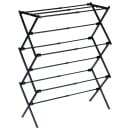 Suszarka na pranie metalowa czarna pionowa rozsuwana 47-78x94 cm