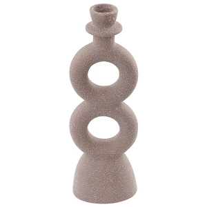 świecznik naousa ceramika 23 cm beżowy świecznik naousa ceramika 23 cm beżowy