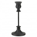 Świecznik stojak podstawka na świecę świeczkę czarny matowy loft 23 cm