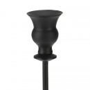 Świecznik stojak podstawka na świecę świeczkę czarny matowy loft 27,5 cm