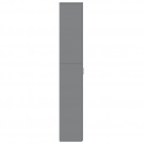 Szafa biurowa, wysoki połysk szara, 60x32x190 cm, płyta wiórowa
