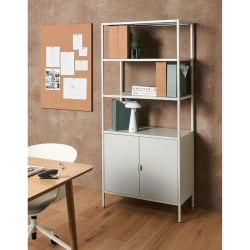 Szafka biurowa KAURI Metal Jasnoszary