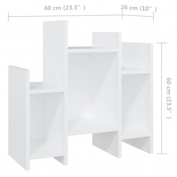 Szafka boczna, biała, 60x26x60 cm, płyta wiórowa