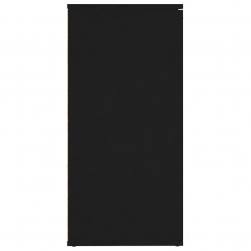 Szafka, czarna, 160 x 36 x 75 cm, płyta wiórowa