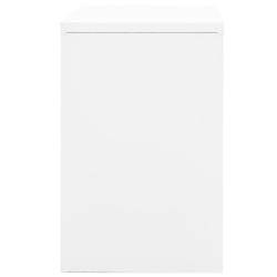 Szafka kartotekowa, biała, 90x46x72,5 cm, stalowa