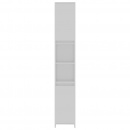 Szafka łazienkowa, biała, 30x30x183,5 cm, płyta wiórowa