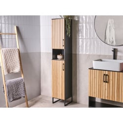 Szafka łazienkowa MISCANTI Drewno bambusowe 30 cm Jasnobrązowy