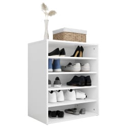 Szafka na buty, biała, 60x35x70 cm, płyta wiórowa