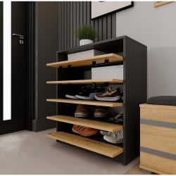 Szafka na obuwie ALEX ANTRACYT ARTISAN Do Przedpokoju