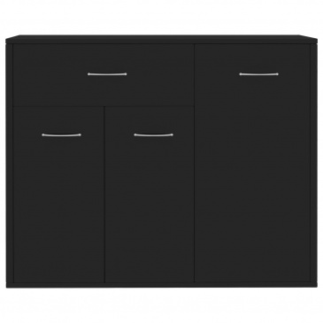 Szafka na wysoki połysk, czarna, 88 x 30 x 70 cm, płyta wiórowa