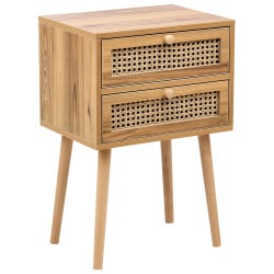 Szafka nocna BUTTE Jasnobrązowy