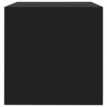 Szafka nocna, czarna, 40 x 30 x 30 cm, płyta wiórowa