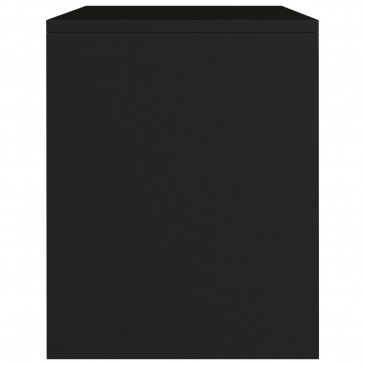 Szafka nocna, czarna, 40 x 30 x 40 cm, płyta wiórowa