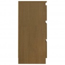 Szafka nocna, miodowy brąz, 40x29,5x64 cm, lite drewno sosnowe
