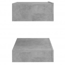 Szafka nocna, szarość betonu, 60x35 cm, płyta wiórowa