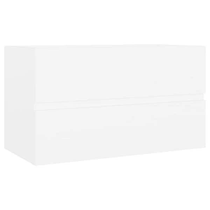 Szafka pod umywalkę, biała, 80x38,5x45 cm, płyta wiórowa