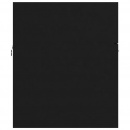 Szafka pod umywalkę, czarna, 80x38,5x46 cm, płyta wiórowa