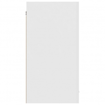 Szafka wisząca, wysoki połysk, biała, 80x31x60 cm, płyta