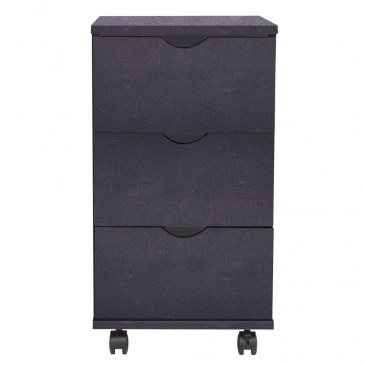 Szafka z szufladami, 33 x 45 x 60 cm, czarna