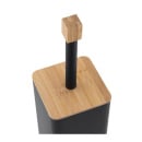 Szczotka WC do toalety stal czarna mat bambus loft - Yoka