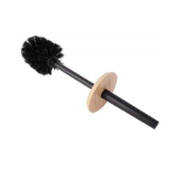 Szczotka do wc łazienki czarna bambus